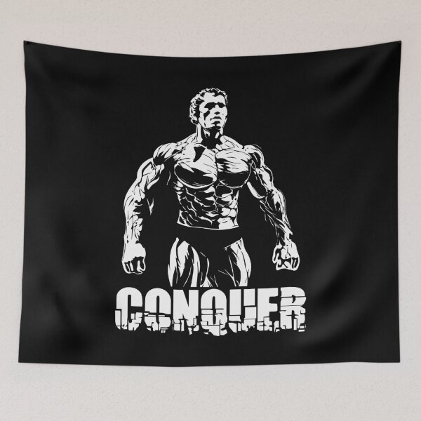 Item preview, Conquer Arnold Schwarzenegger Motivation Bodybuilding designed and sold by VectorDesigner.