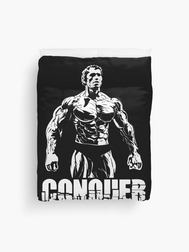 Arnold Schwarzenegger Classic Pumping Iron Duvet Cover for Sale by  VectorDesigner