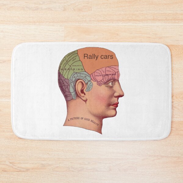 Item preview, Vintage brain diagram - rally cars designed and sold by qlobba.