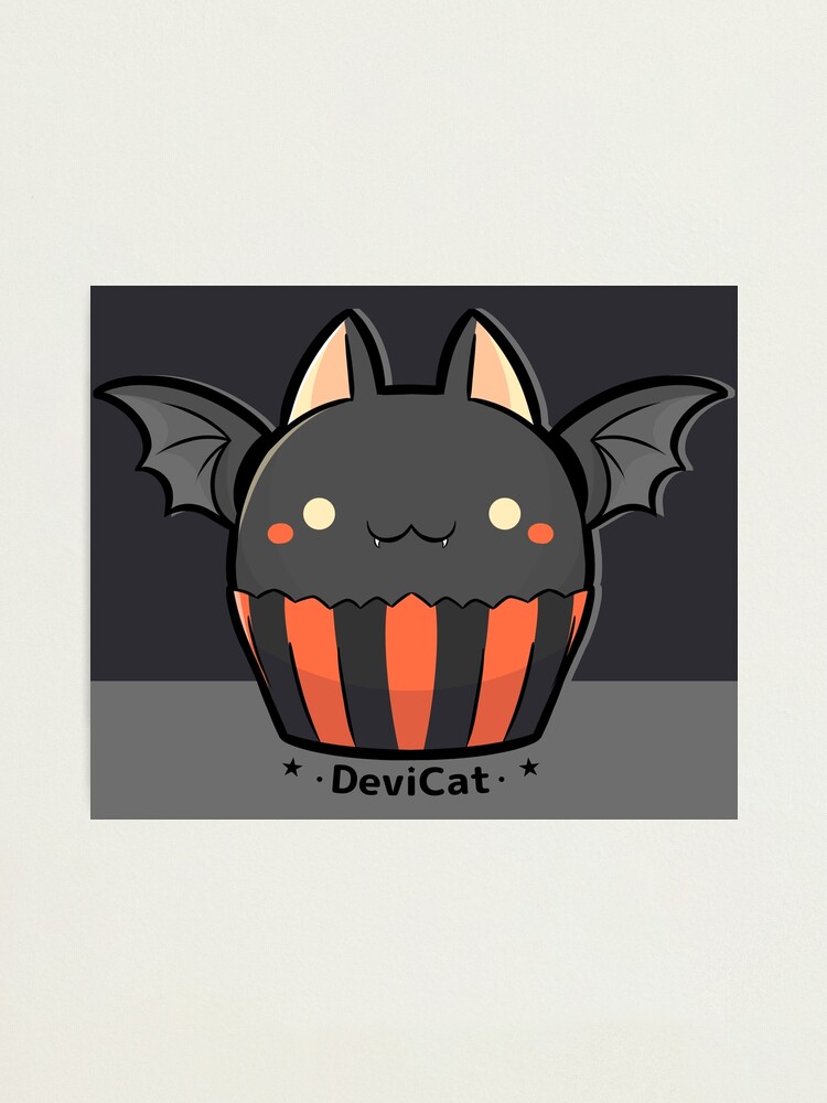 Alternate view of Halloween Bat CupCake - 2019 Photographic Print