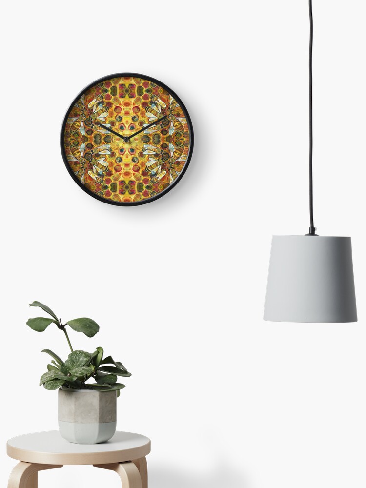 Thumbnail 1 of 4, Clock, Bees Painting - 2019 designed and sold by Gwenn Seemel.