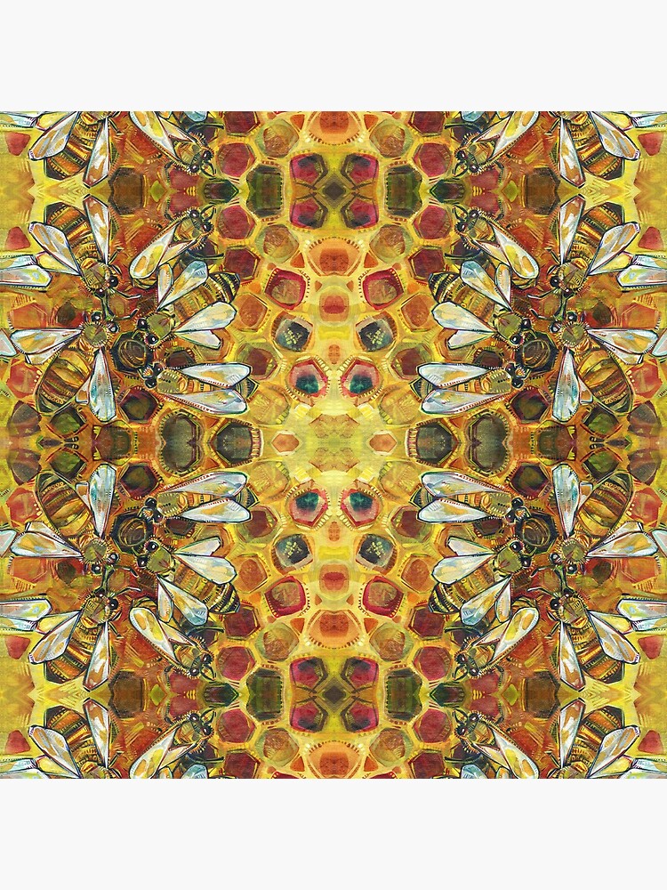 Thumbnail 4 of 4, Clock, Bees Painting - 2019 designed and sold by Gwenn Seemel.