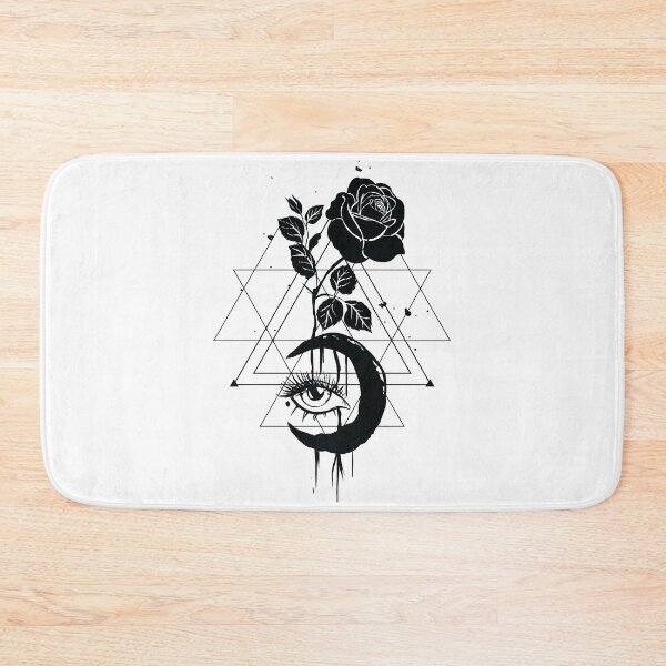 Item preview, Mystic Sacred Rose Moon and Eye. designed and sold by emphatic.