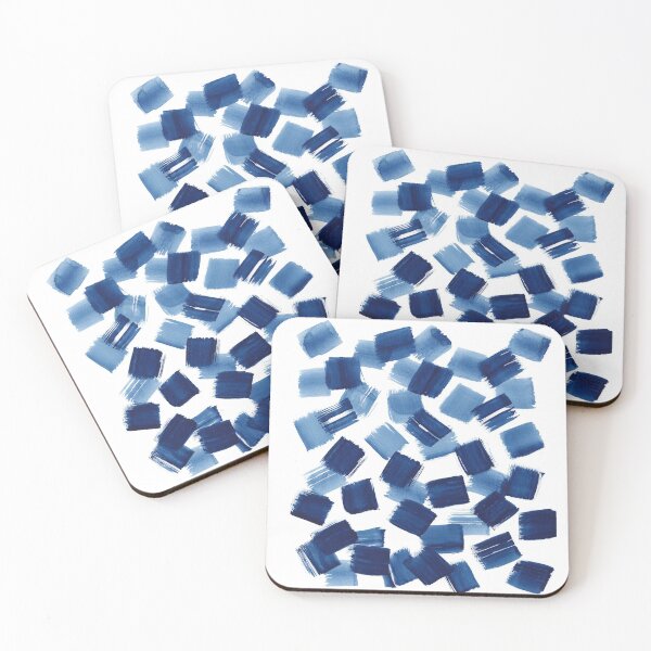 Item preview, Abstract Brushstrokes | Indigo Painting Pattern designed and sold by Kris  Kivu.