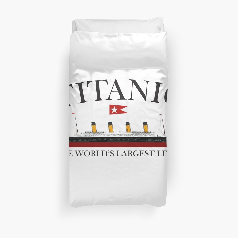 Titanic. 1912, RMS Titanic, Cruise, Ship, Disaster. Duvet Cover