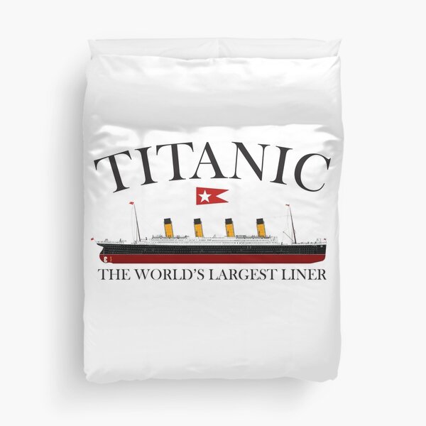 Titanic. 1912, RMS Titanic, Cruise, Ship, Disaster. Duvet Cover