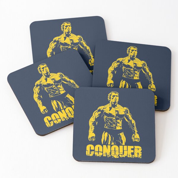 Item preview, Conquer Arnold Schwarzenegger Gym designed and sold by VectorDesigner.