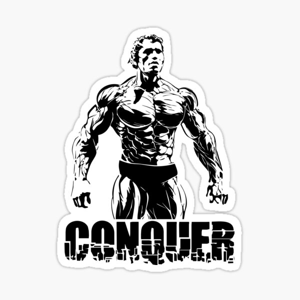Item preview, Conquer Arnold Schwarzenegger Gym designed and sold by VectorDesigner.