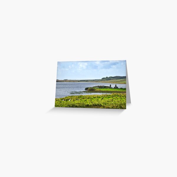 Finlaggan on the island of Eilean Mor in Loch Finlaggan Greeting Card