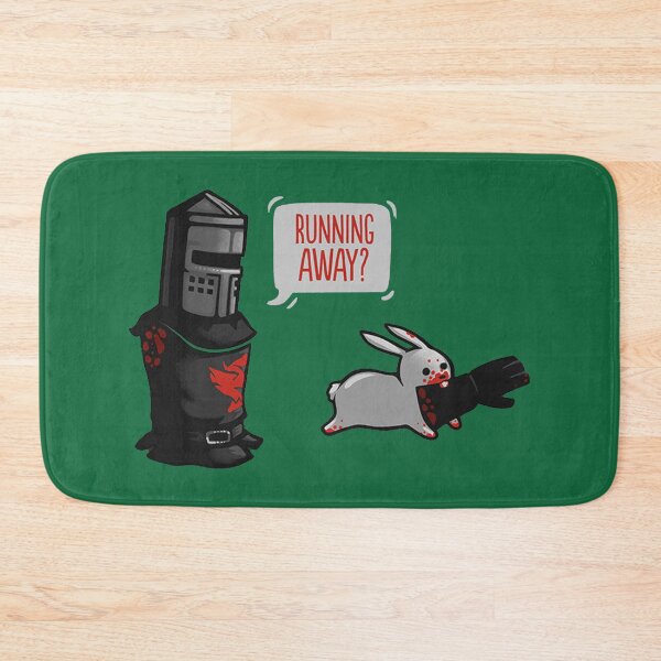 Item preview, The Black Night Vs The White Rabbit designed and sold by PODLizardWizard.