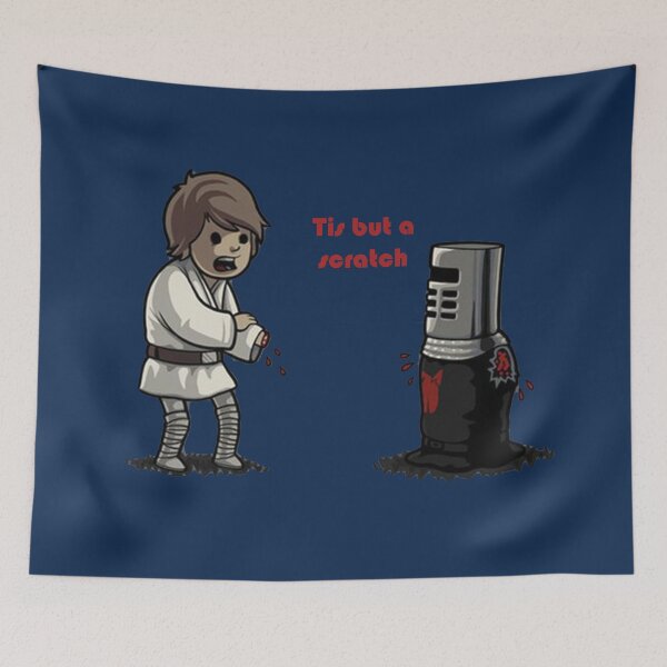 Item preview, The Black Night and Luke. Tis but a scratch! designed and sold by PODLizardWizard.