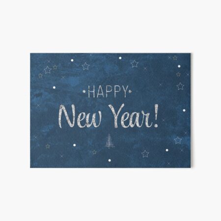 Happy new year vector illustration. Art Board Print