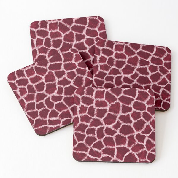 Item preview, Burgundy  Giraffe Skin designed and sold by HomeLivingCo.
