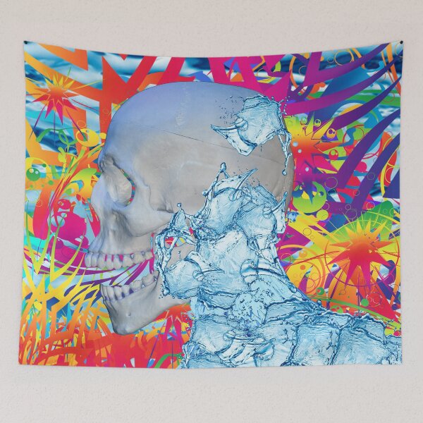 Item preview, Skull in Color and Water designed and sold by Icarusismart.