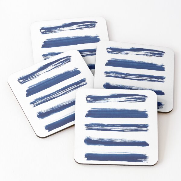 Item preview, Indigo Abstract Brushstrokes designed and sold by Kris  Kivu.