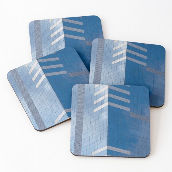 Item preview, Glass skyscraper with blue sky and clouds designed and sold by Andy Chisholm.