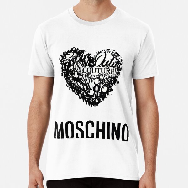 logotipo de moschino Camiseta premium