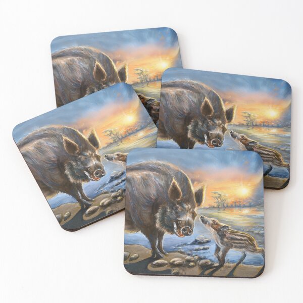 Item preview, wild boars designed and sold by Julie Boehm.
