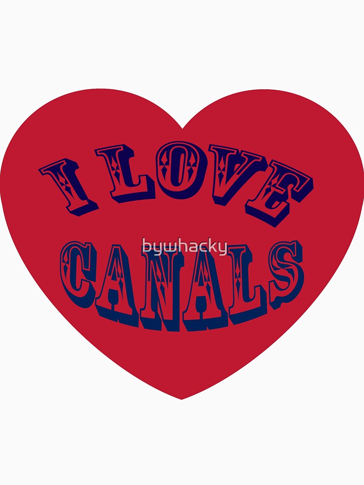 Thumbnail 7 of 7, Classic T-Shirt, I love Canals designed and sold by bywhacky.