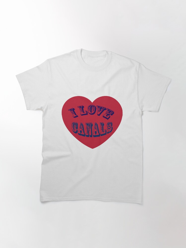 Thumbnail 3 of 7, Classic T-Shirt, I love Canals designed and sold by bywhacky.