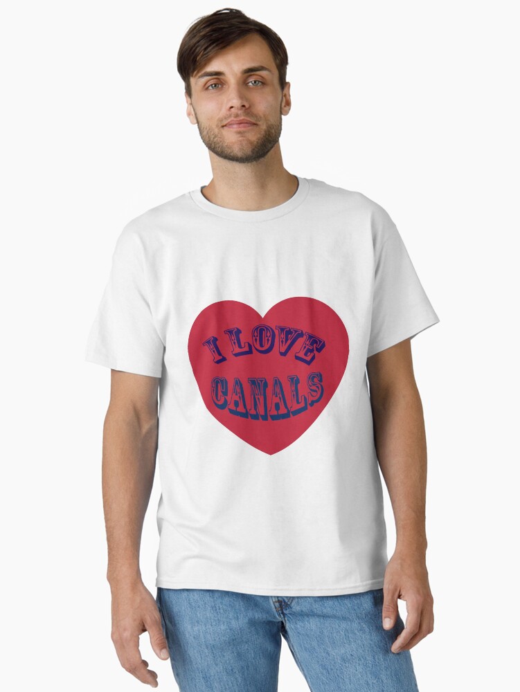 Thumbnail 2 of 7, Classic T-Shirt, I love Canals designed and sold by bywhacky.