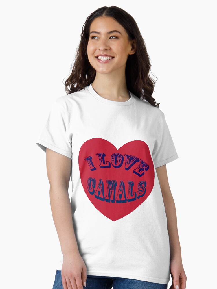 Thumbnail 1 of 7, Classic T-Shirt, I love Canals designed and sold by bywhacky.