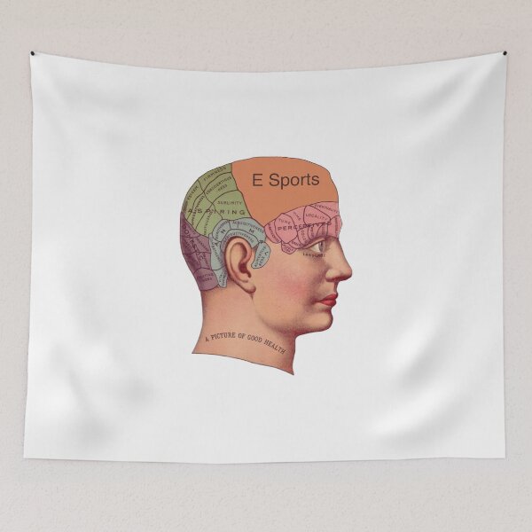 Item preview, Vintage brain diagram - E Sports designed and sold by qlobba.