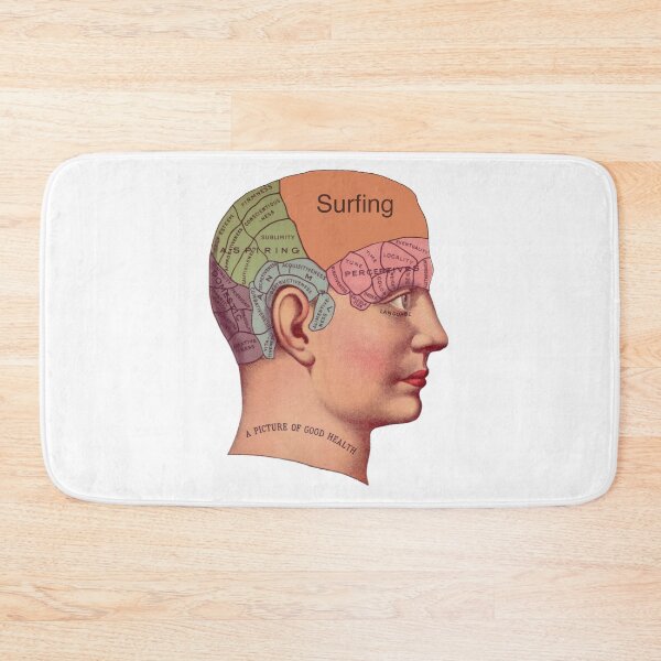 Item preview, Vintage brain diagram - surfing designed and sold by qlobba.