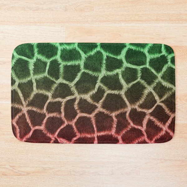 Item preview, Green Red Giraffe Skin designed and sold by HomeLivingCo.