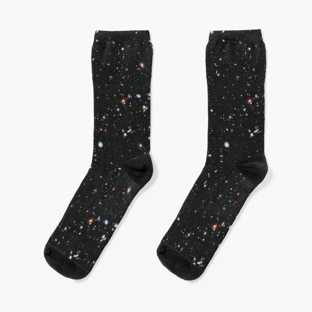 THE COSMOS. HUBBLE. Nasa, Extreme Deep Field image, space, constellation, Fornax. Socks