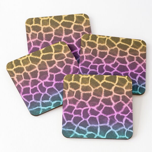 Item preview, Orange Pink Blue Giraffe Skin designed and sold by HomeLivingCo.
