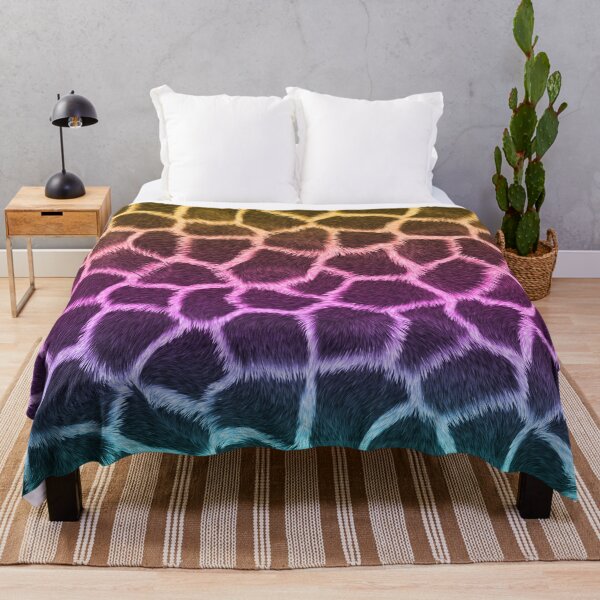 Item preview, Orange Pink Blue Giraffe Skin designed and sold by HomeLivingCo.