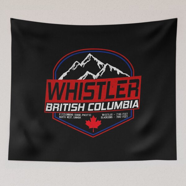 Item preview, Retro Ski Whistler B.C Canada Skiing and Mountain Biking Paradise designed and sold by chriswilson111.