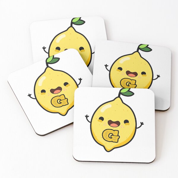 Item preview, Alphabet Letter G Happy Lemon designed and sold by kidsmonogram.