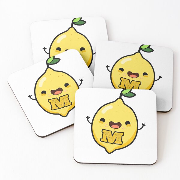 Item preview, Alphabet Letter M Happy Lemon designed and sold by kidsmonogram.