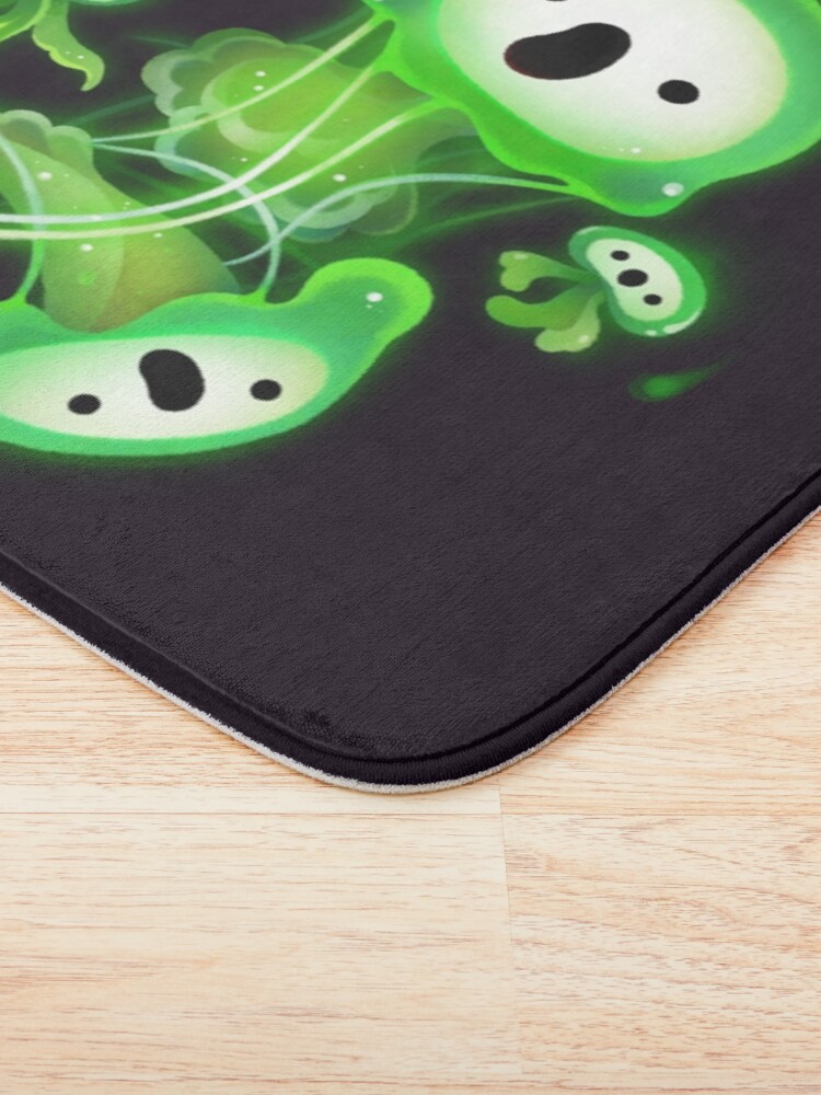 Thumbnail 3 of 6, Bath Mat, Ghost Jellyfish designed and sold by pikaole.