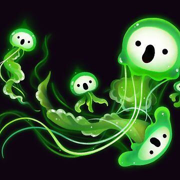 Artwork thumbnail, Ghost Jellyfish by pikaole