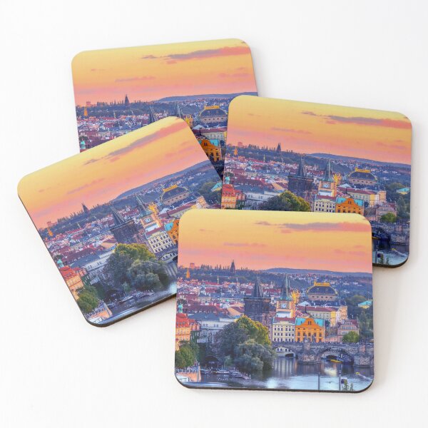 Item preview, Charles bridge, Karluv most, Prague in winter at sunrise, Czech Republic. designed and sold by DesignAstur.
