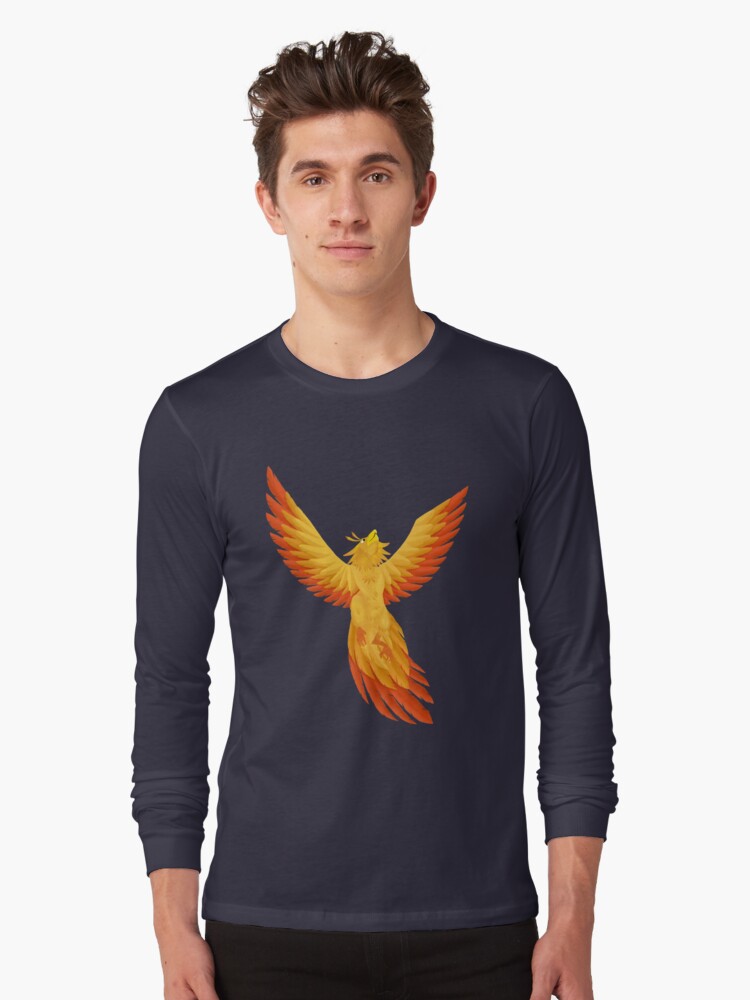 Aperçu 1 sur 5. T-shirt manches longues avec l'œuvre Phenix créée et vendue par BarracudApps.