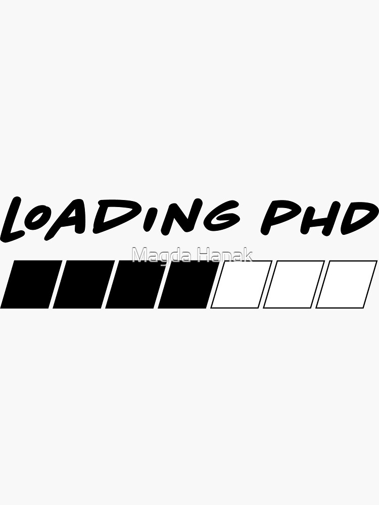 Phd Phd Loading Funny Progress Bar' Unisex Baseball T-Shirt