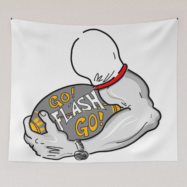 Item preview, Football Fight, Go Flash Go! designed and sold by danpritchard.