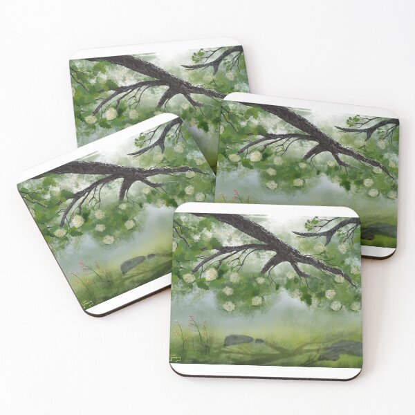 Hydrangea Shade Coasters (Set of 4)