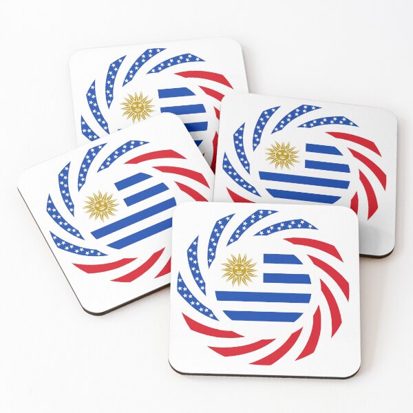 Item preview, Uruguayan American Multinational Patriot Flag Series designed and sold by Carbon-Fibre Media.