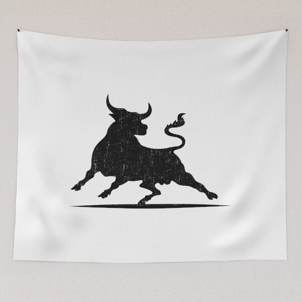 Item preview, BLACK BULL SILHOUETTE USED LOOK BY SUBGIRL designed and sold by SUBGIRL.