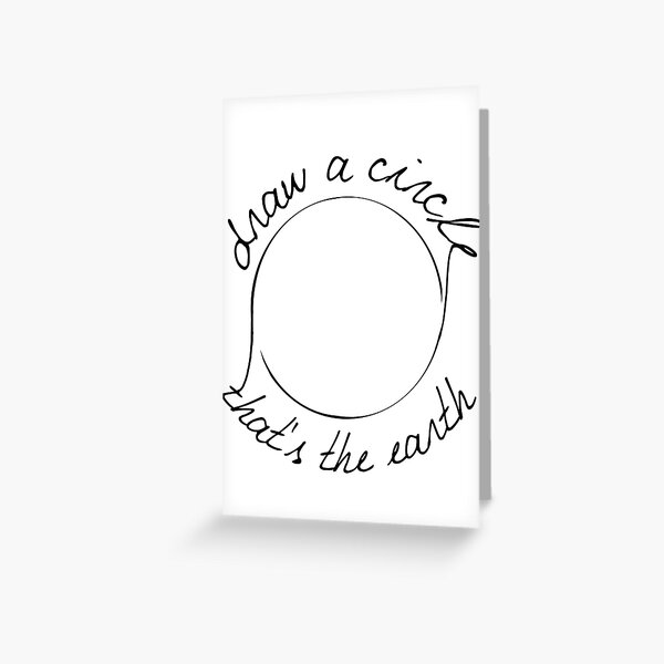 Draw a Circle Greeting Card