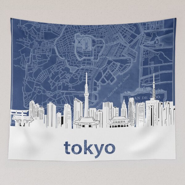 Item preview, tokyo skyline designed and sold by BekimART.
