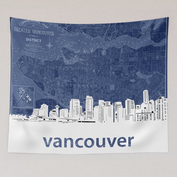 Item preview, vancouver skyline designed and sold by BekimART.