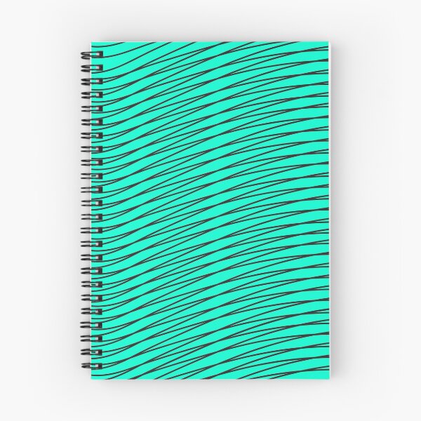Item preview, geometric lines effect green waves designed and sold by CREATINERY.