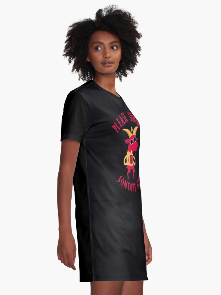 Alternate view of Summon Someone Else Graphic T-Shirt Dress