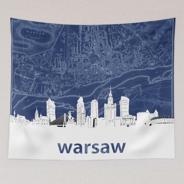 Item preview, warsaw skyline designed and sold by BekimART.
